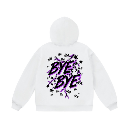 WHITE BYE BYE 2.0 HOODIE