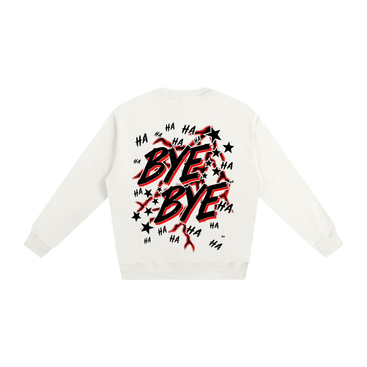 WHITE BYE BYE 2.0 SWEATSHIRT