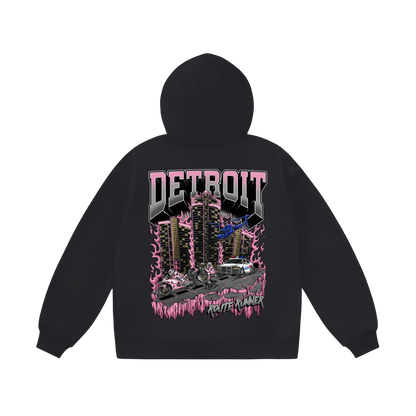 DETROIT 2.0 HOODIE - BLACK
