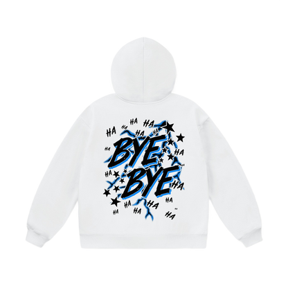 WHITE BYE BYE 2.0 HOODIE
