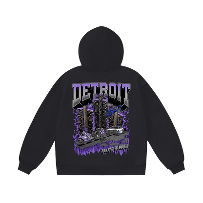 DETROIT 2.0 HOODIE - BLACK