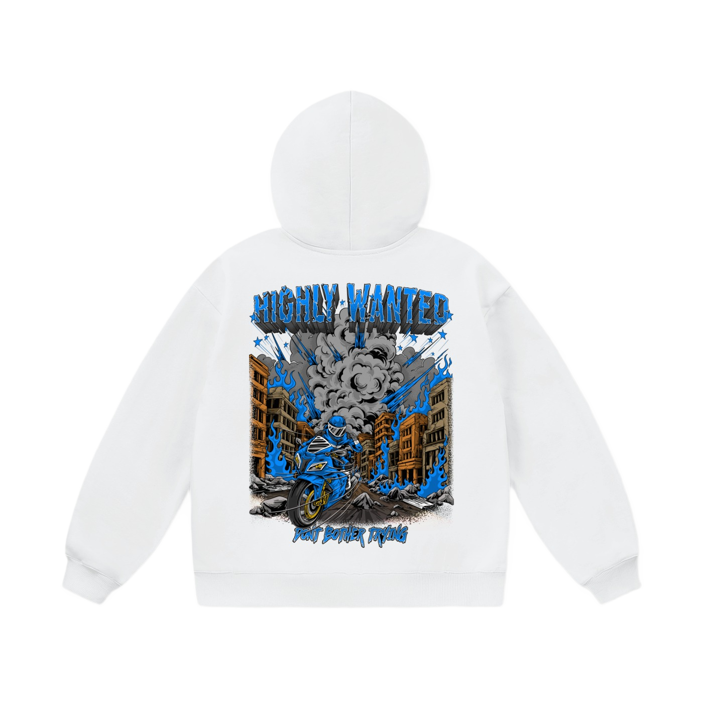 WHITE BOOM HOODIE