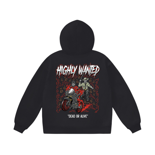 DEAD OR ALIVE HOODIE - BLACK