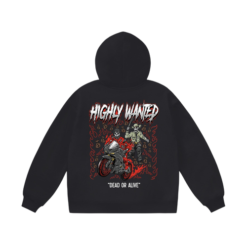 DEAD OR ALIVE HOODIE - BLACK