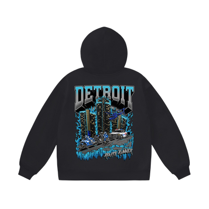 DETROIT 2.0 HOODIE - BLACK
