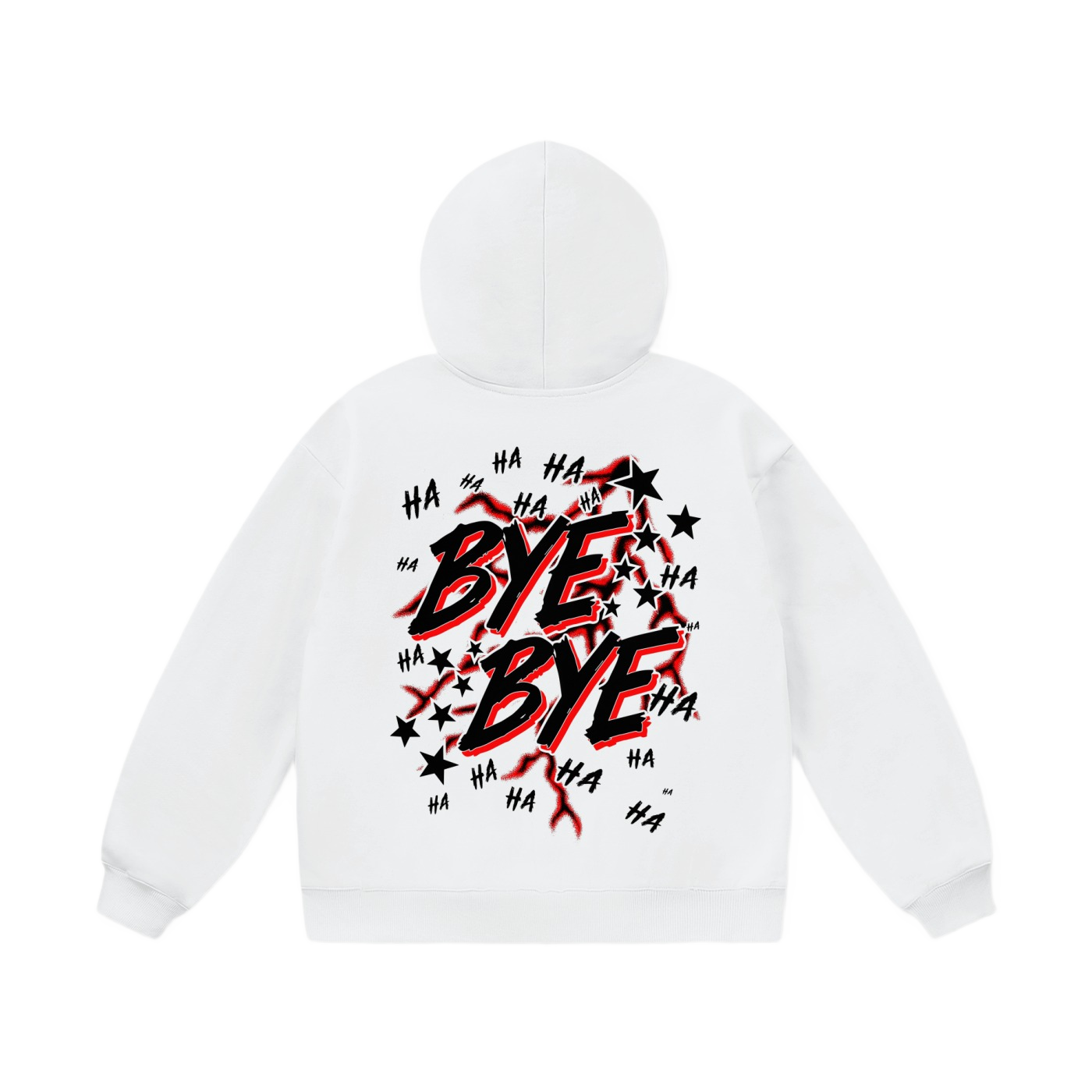 WHITE BYE BYE 2.0 HOODIE