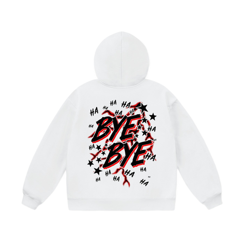 WHITE BYE BYE 2.0 HOODIE