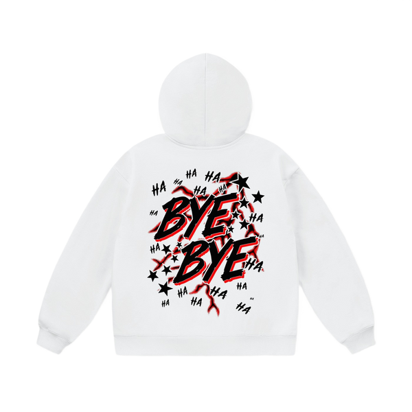 WHITE BYE BYE 2.0 HOODIE