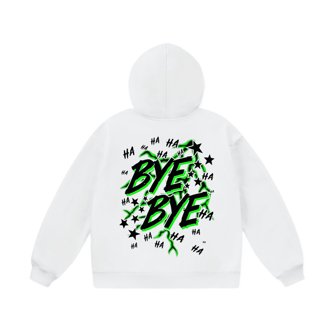 WHITE BYE BYE 2.0 HOODIE