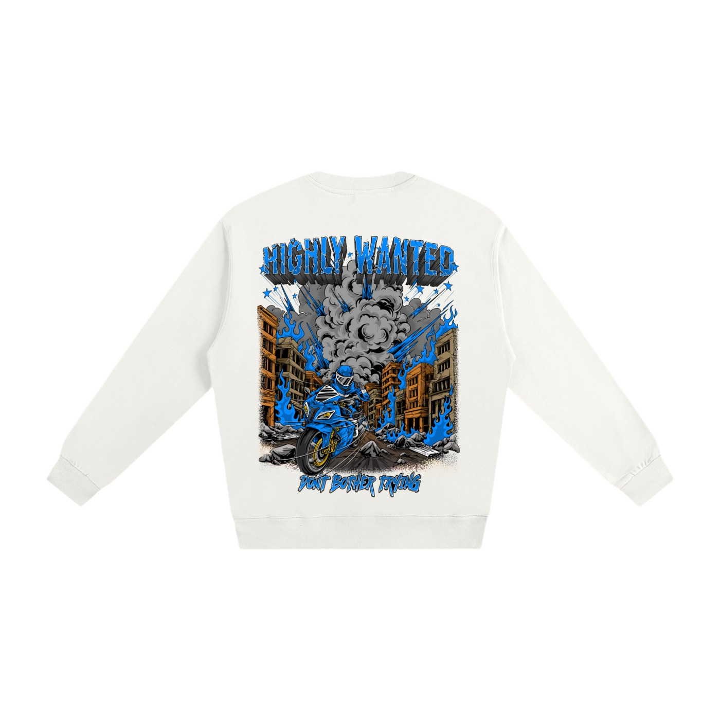 WHITE BOOM SWEATSHIRT
