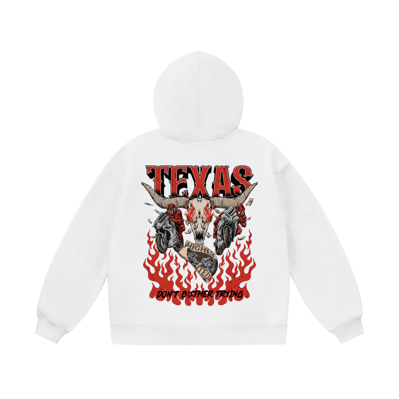 WHITE TEXAS HOODIE