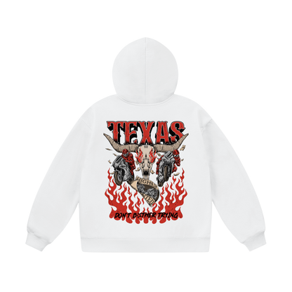 WHITE TEXAS HOODIE