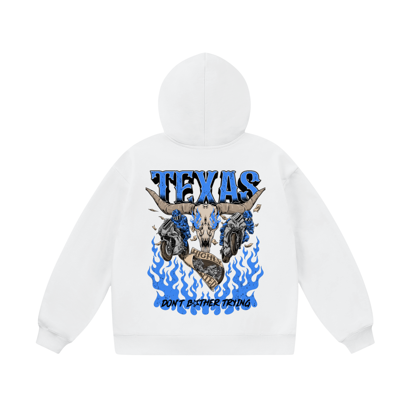 WHITE TEXAS HOODIE