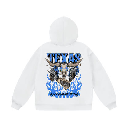 WHITE TEXAS HOODIE