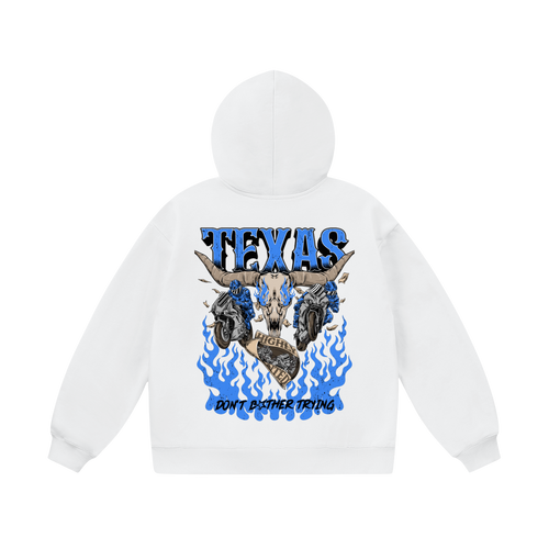 WHITE TEXAS HOODIE