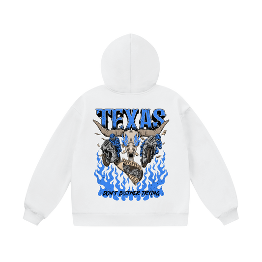 WHITE TEXAS HOODIE