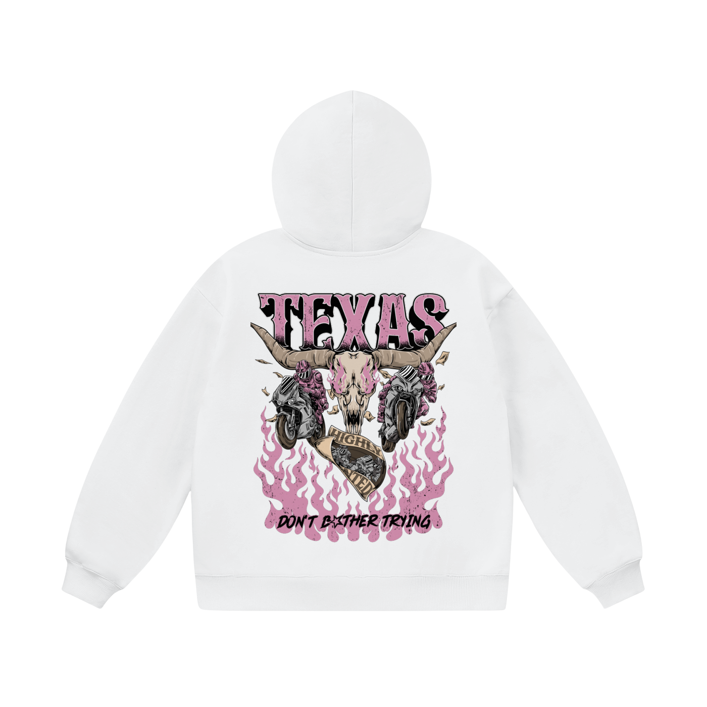 WHITE TEXAS HOODIE