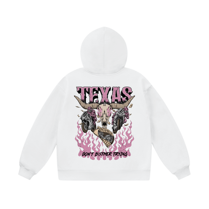 WHITE TEXAS HOODIE