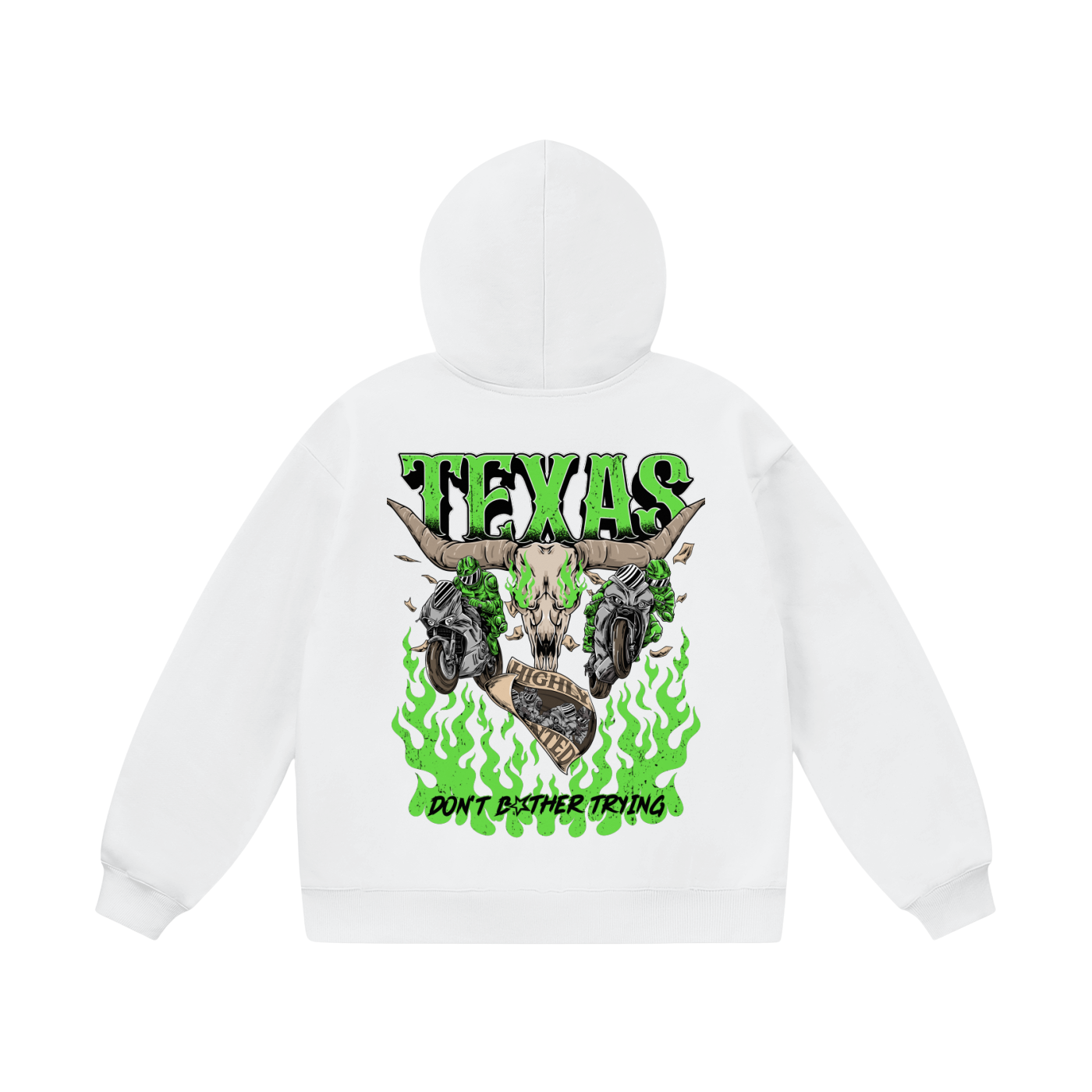 WHITE TEXAS HOODIE