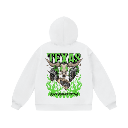 WHITE TEXAS HOODIE
