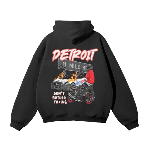 DETROIT HOODIE - BLACK