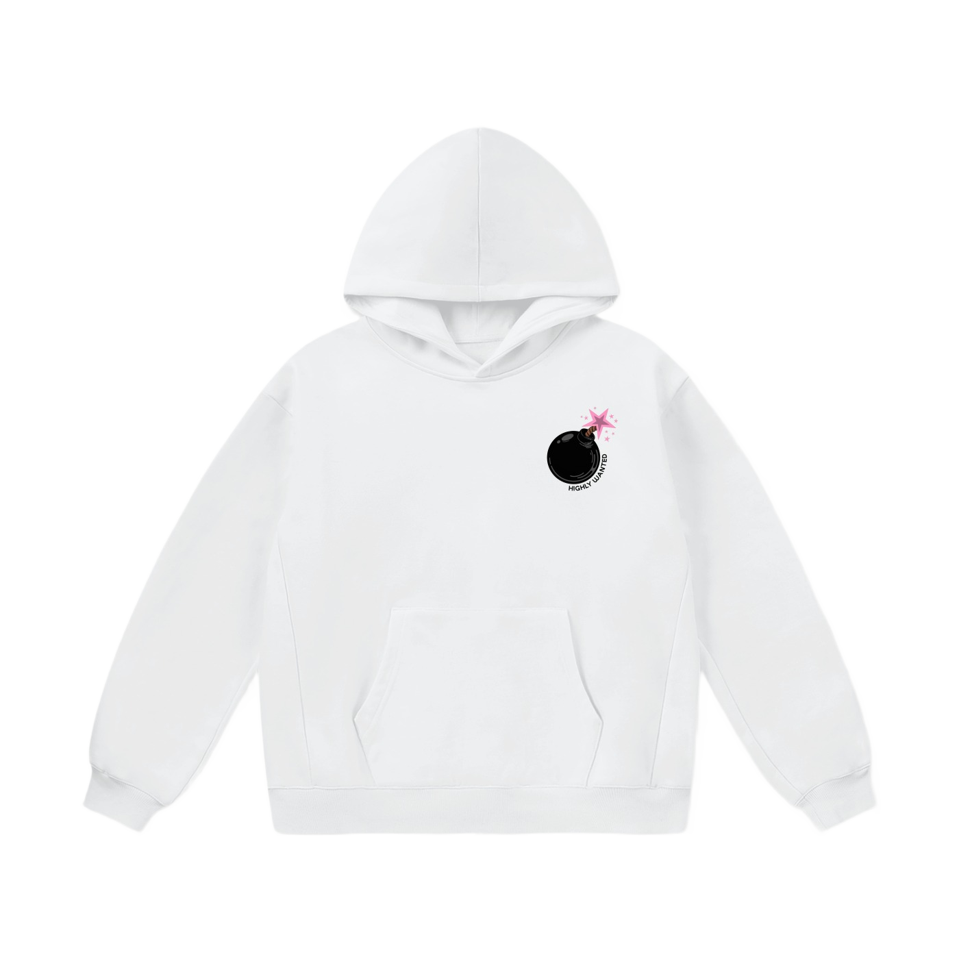 WHITE BOOM HOODIE