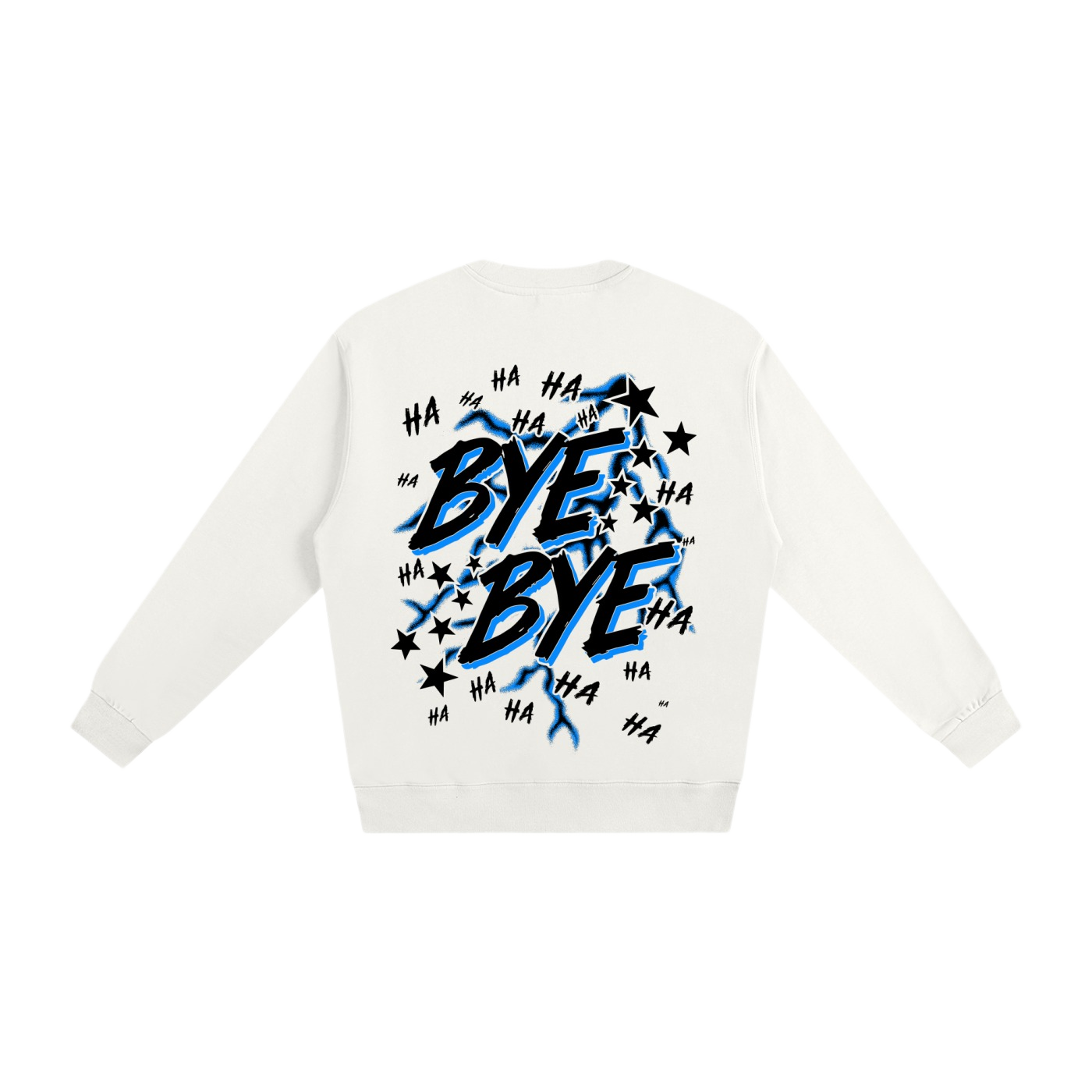 WHITE BYE BYE 2.0 SWEATSHIRT