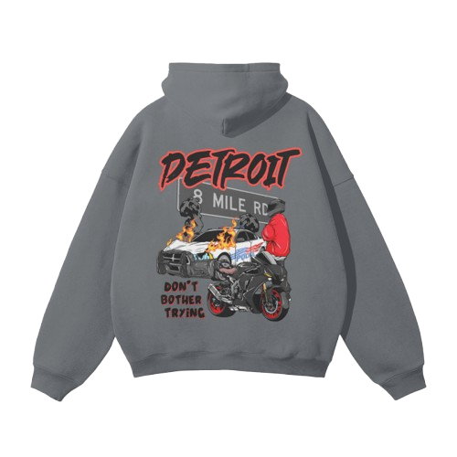 DETROIT HOODIE - GREY