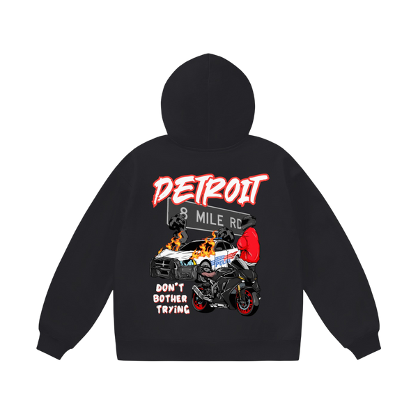 DETROIT 1.0 HOODIE - BLACK