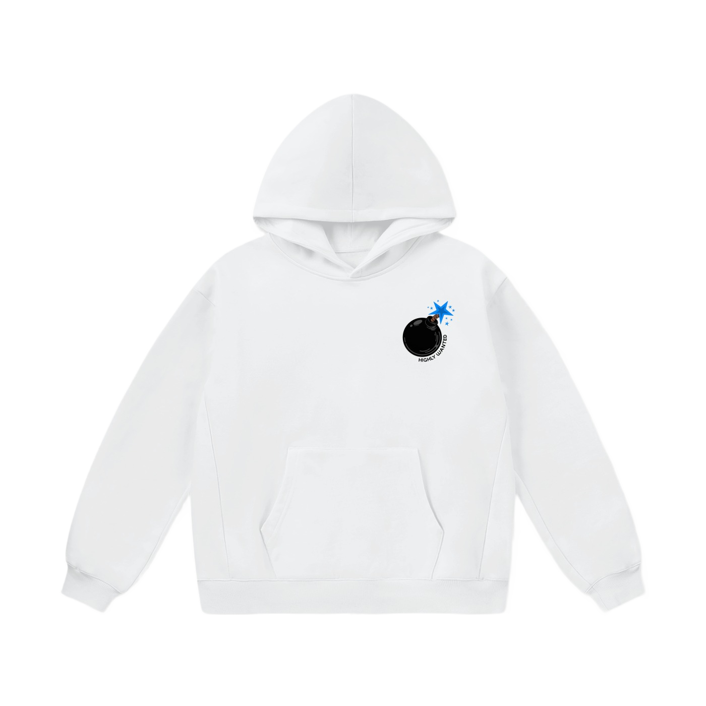 WHITE BOOM HOODIE