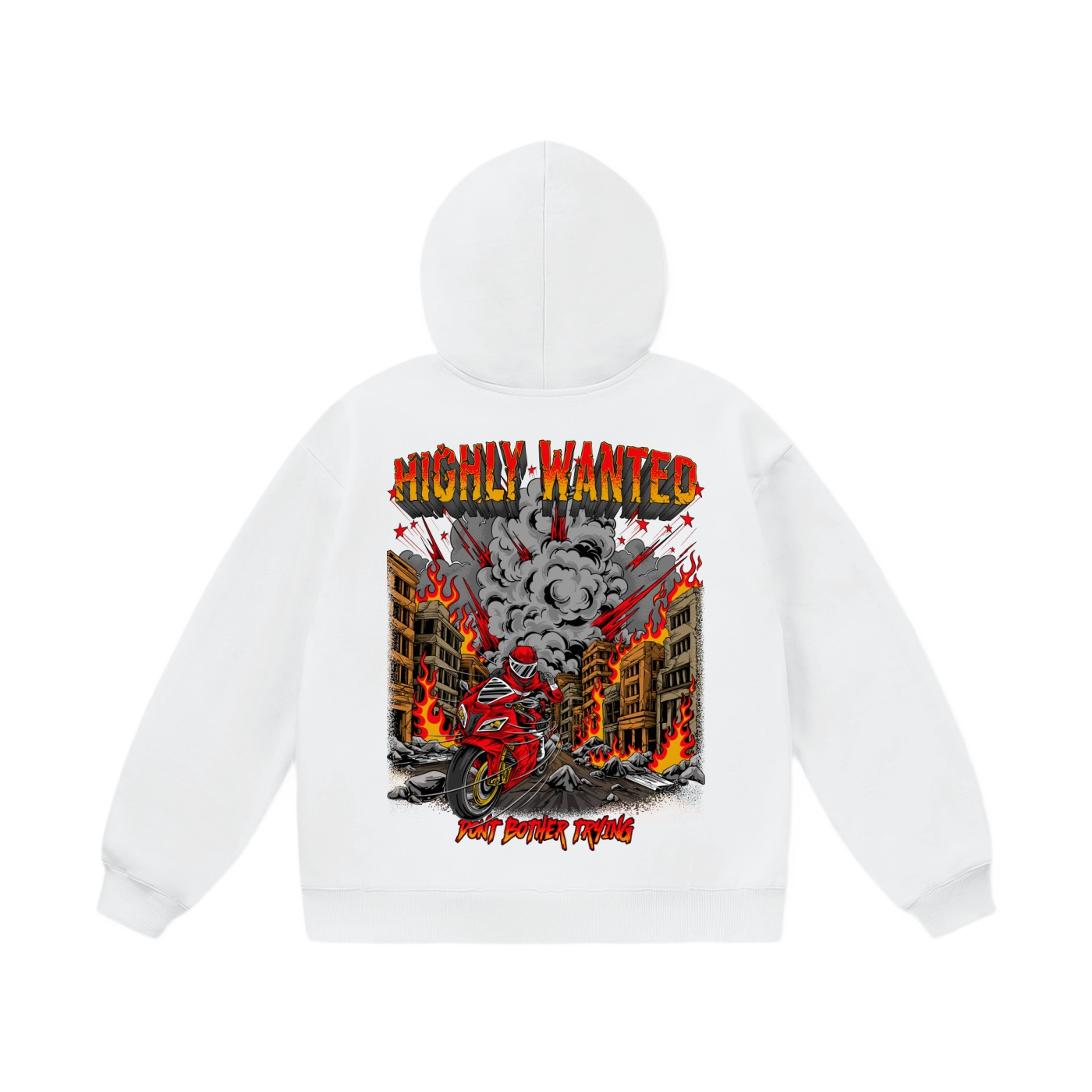 WHITE BOOM HOODIE